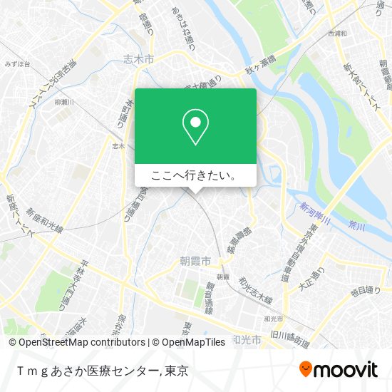 Ｔｍｇあさか医療センター地図