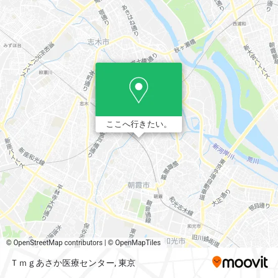 Ｔｍｇあさか医療センター地図
