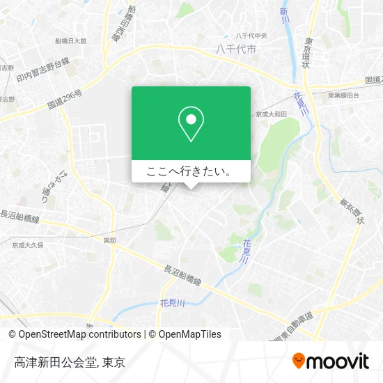 高津新田公会堂地図
