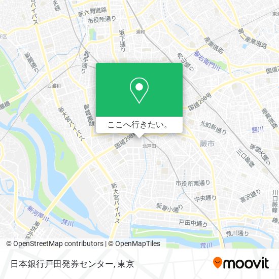 日本銀行戸田発券センター地図