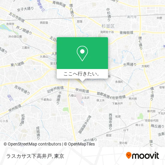 ラスカサス下高井戸地図