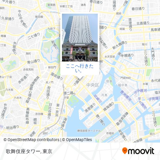 歌舞伎座タワー地図