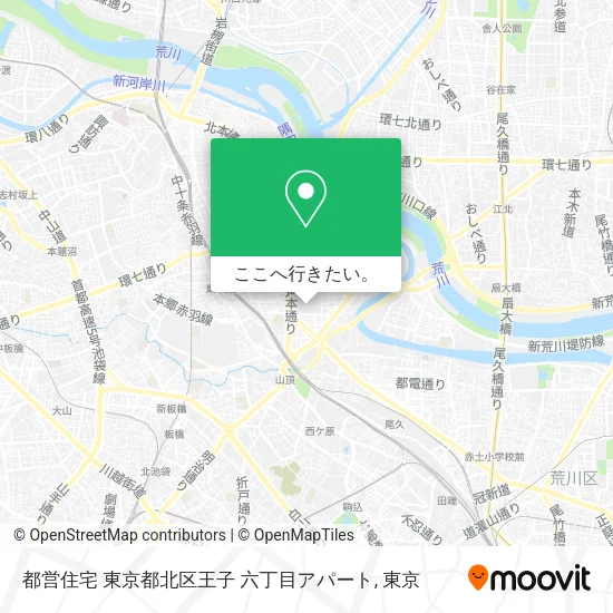 都営住宅 東京都北区王子 六丁目アパート地図