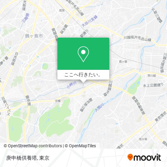 庚申橋供養塔地図