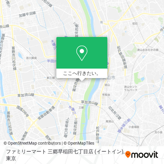 ファミリーマート 三郷早稲田七丁目店 (イートイン)地図