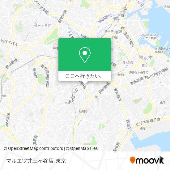 マルエツ井土ヶ谷店地図