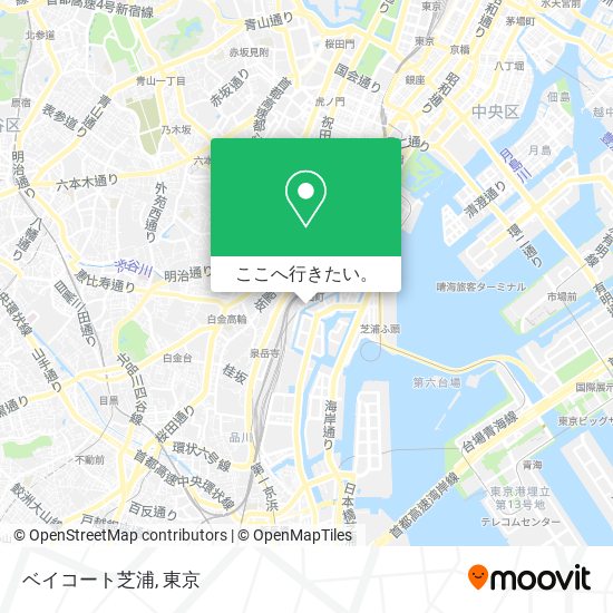 ベイコート芝浦地図