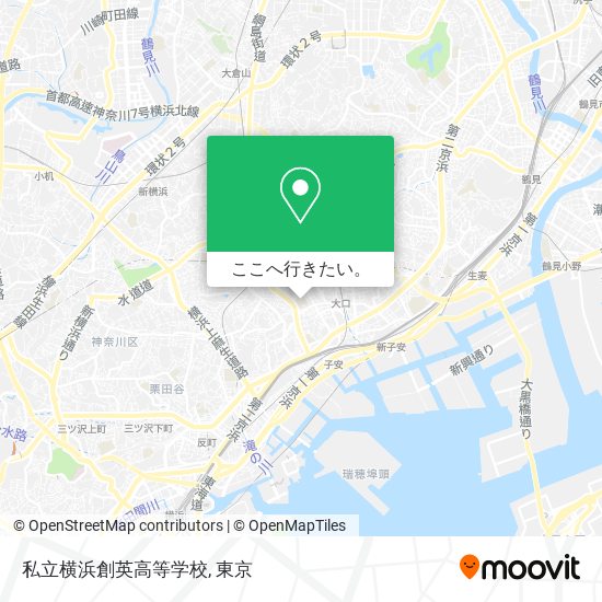 私立横浜創英高等学校地図
