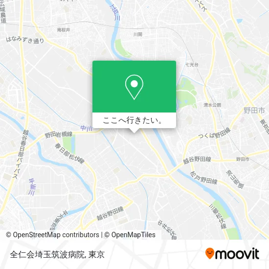 全仁会埼玉筑波病院地図