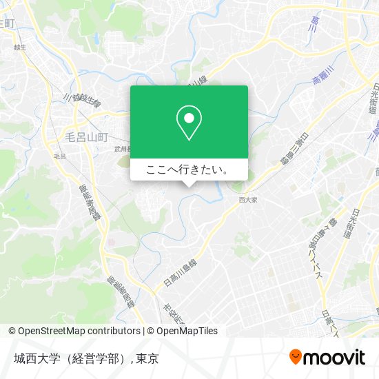 地下鉄 メトロ または バスで毛呂山町の城西大学 経営学部 への行き方 Moovit