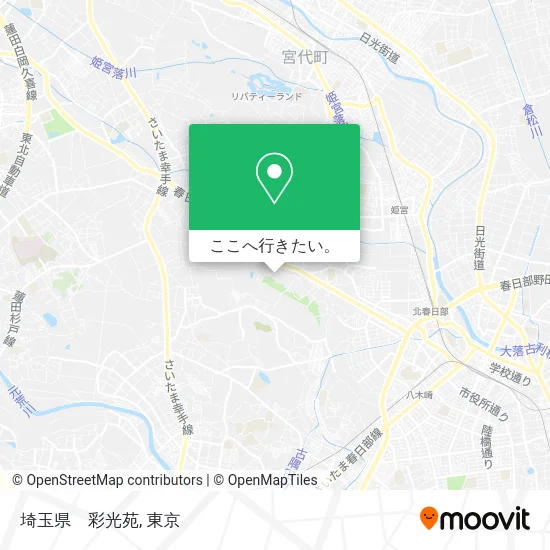 埼玉県　彩光苑地図