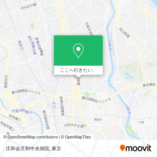 庄和会庄和中央病院地図