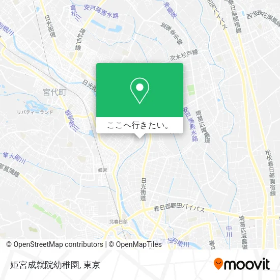 姫宮成就院幼稚園地図