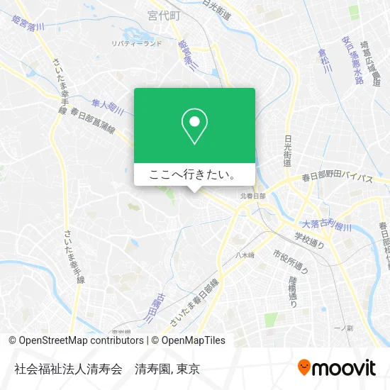 社会福祉法人清寿会　清寿園地図