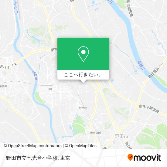 野田市立七光台小学校地図