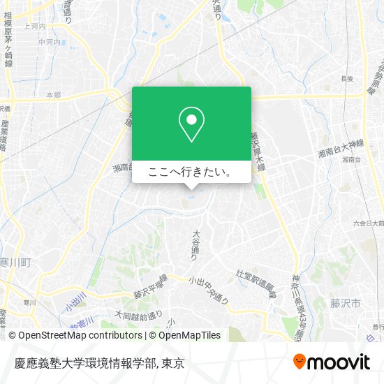 慶應義塾大学環境情報学部地図
