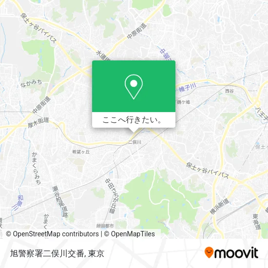 旭警察署二俣川交番地図