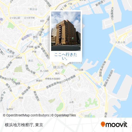 横浜地方検察庁地図