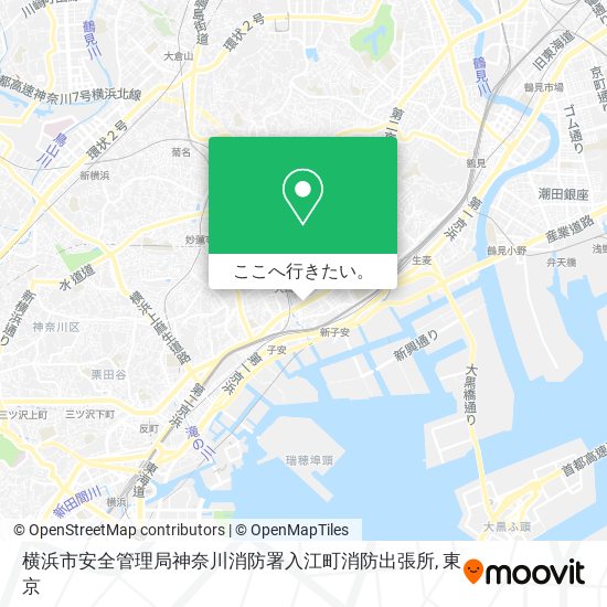 横浜市安全管理局神奈川消防署入江町消防出張所地図