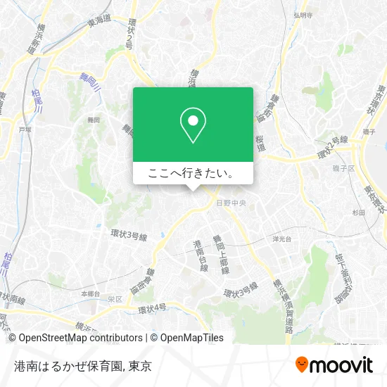 港南はるかぜ保育園地図