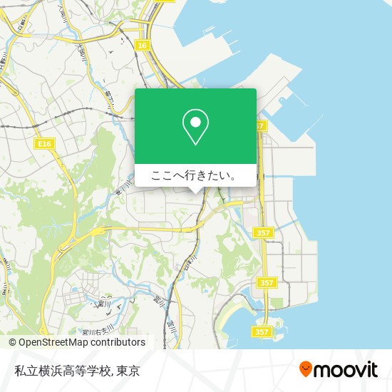 私立横浜高等学校地図