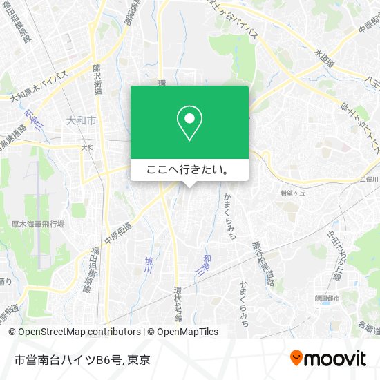 市営南台ハイツB6号地図