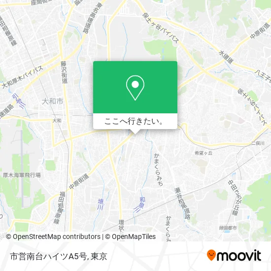 市営南台ハイツA5号地図