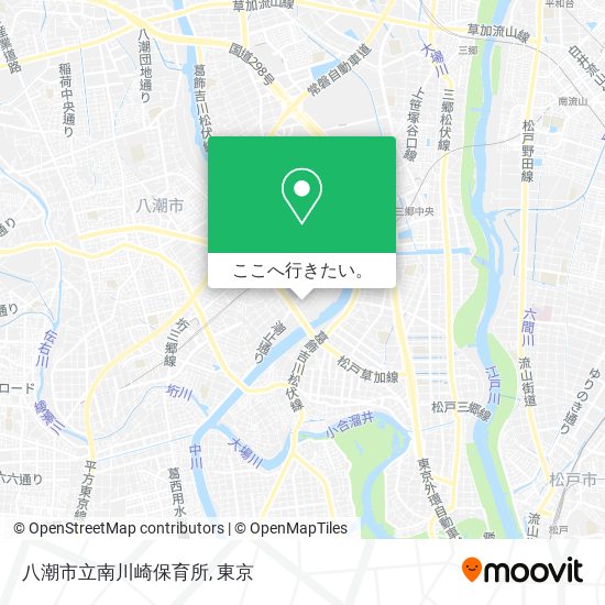 八潮市立南川崎保育所地図