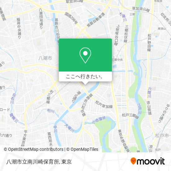 八潮市立南川崎保育所地図