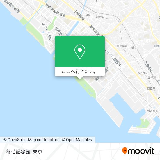 稲毛記念館地図