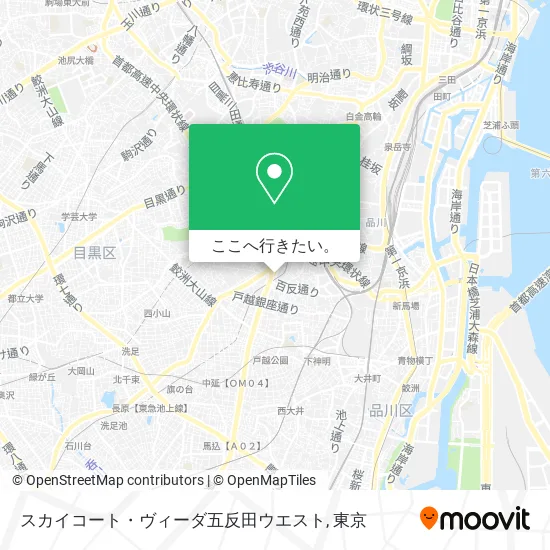 スカイコート・ヴィーダ五反田ウエスト地図
