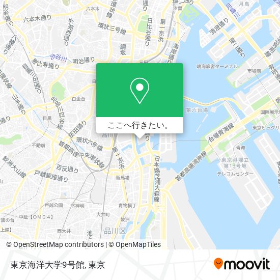 東京海洋大学9号館地図