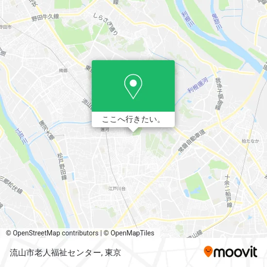 流山市老人福祉センター地図