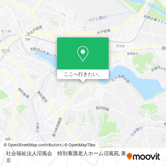 社会福祉法人沼風会　特別養護老人ホーム沼風苑地図