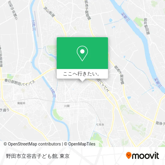 野田市立谷吉子ども館地図