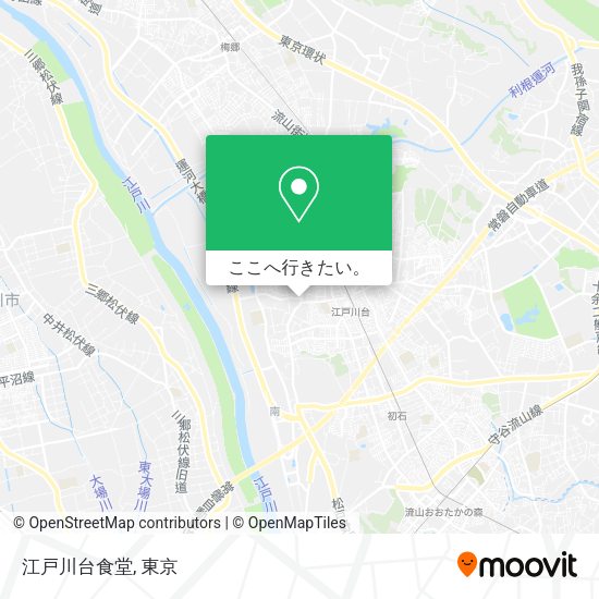 江戸川台食堂地図