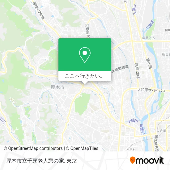 厚木市立千頭老人憩の家地図