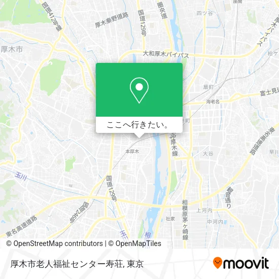 厚木市老人福祉センター寿荘地図
