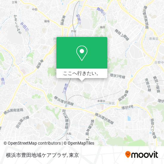 横浜市豊田地域ケアプラザ地図