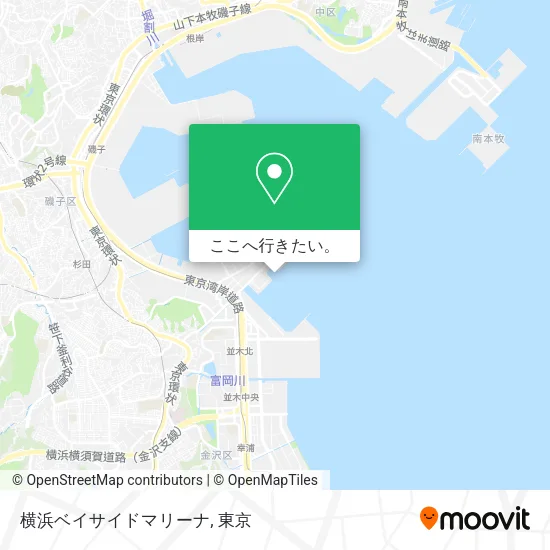 横浜ベイサイドマリーナ地図