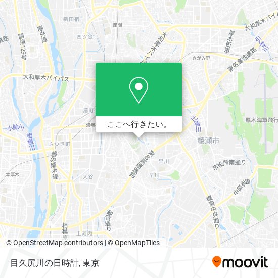 目久尻川の日時計地図