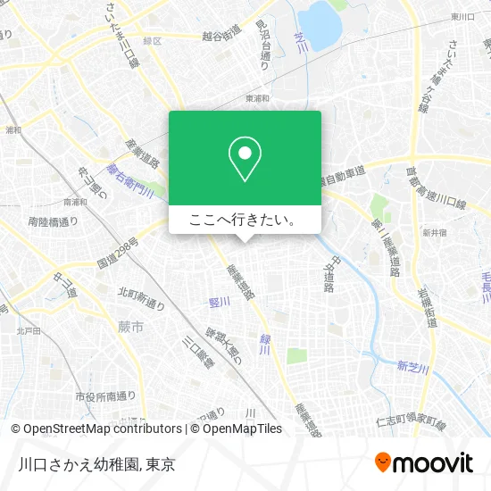 川口さかえ幼稚園地図