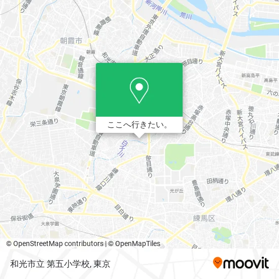 和光市立 第五小学校地図