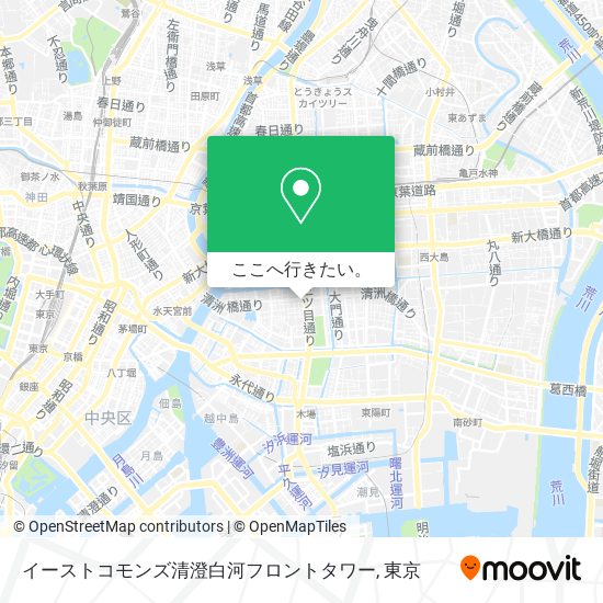 イーストコモンズ清澄白河フロントタワー地図