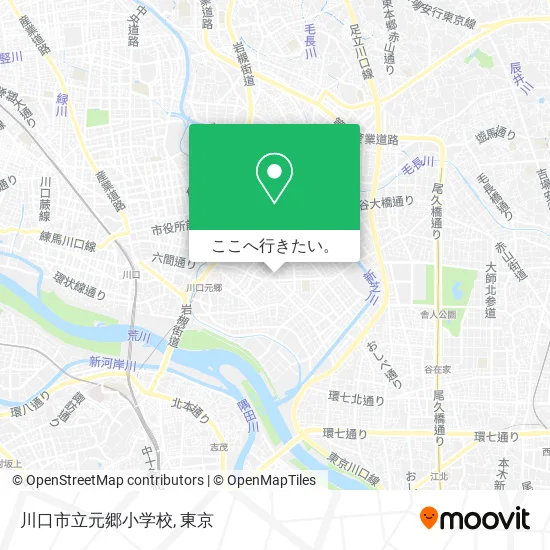 川口市立元郷小学校地図
