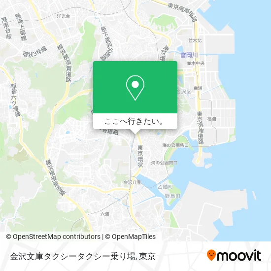 金沢文庫タクシータクシー乗り場地図