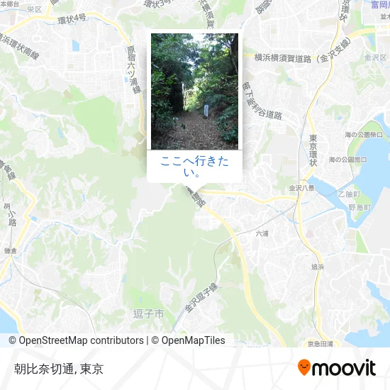 朝比奈切通地図