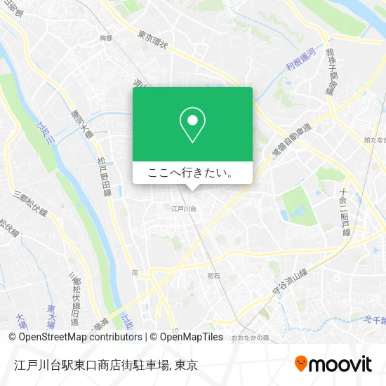 江戸川台駅東口商店街駐車場地図