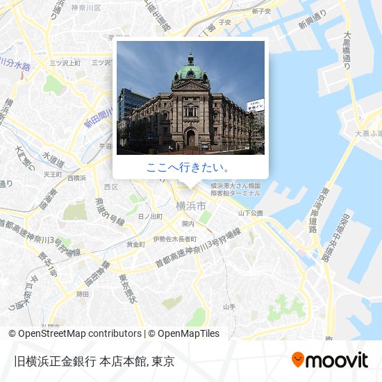 旧横浜正金銀行 本店本館地図