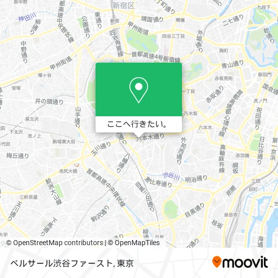 ベルサール渋谷ファースト地図